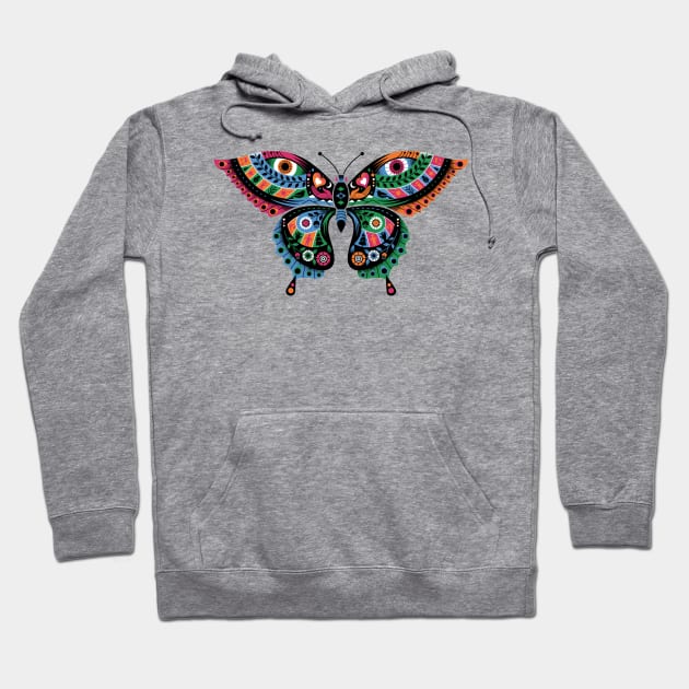 Tribal Butterfly Hoodie by Lucie Rice Illustration and Design, LLC